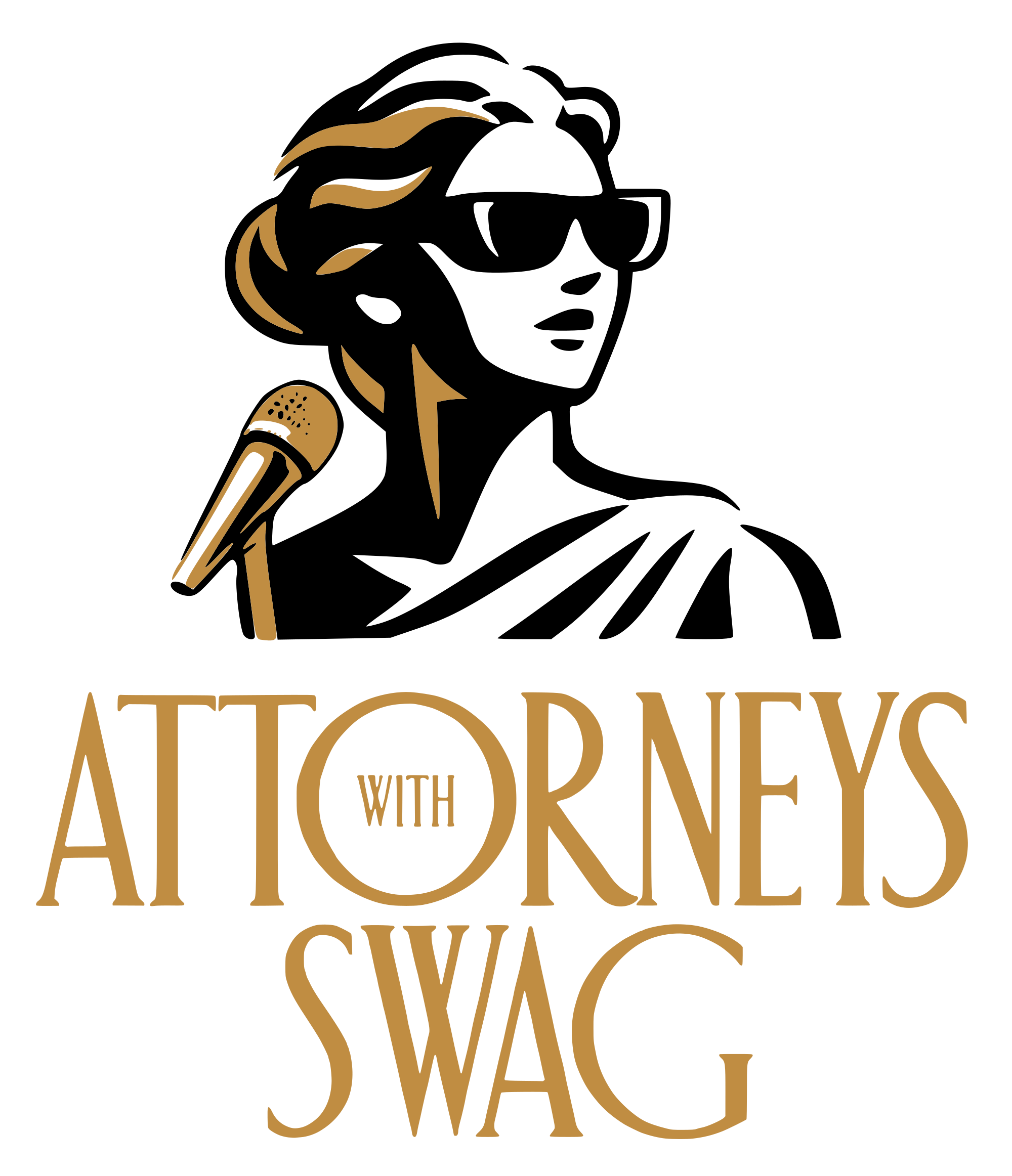 Attorneys with Swag — Justice Amplified Lady Justice logo
